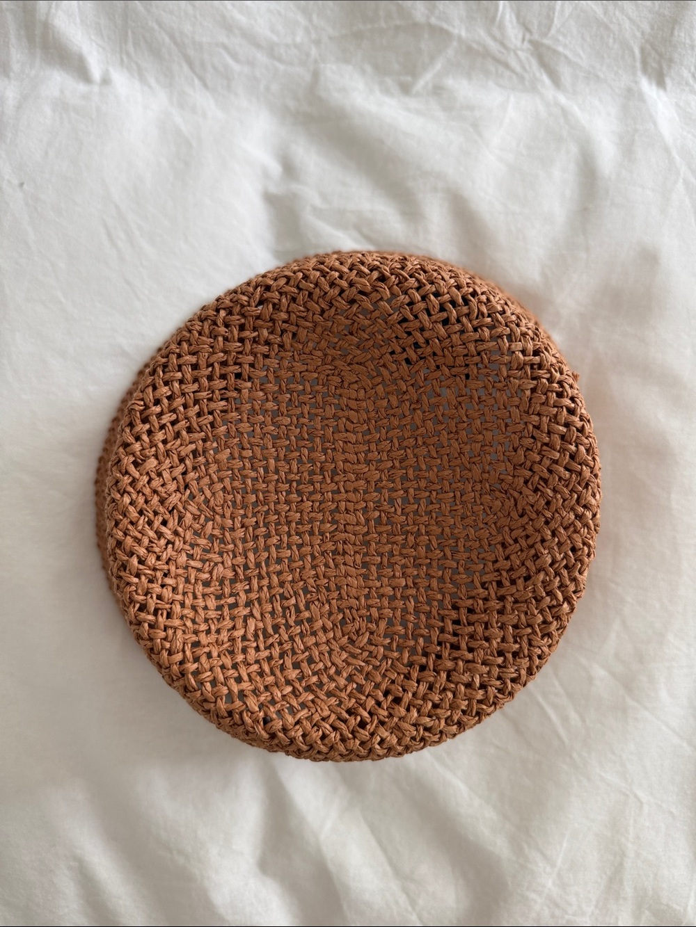 H&M Crochet Bucket Hat in Warm Brown - Picture 4 of 4